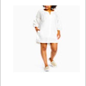 Eddie Bauer Linen Split-neck dress